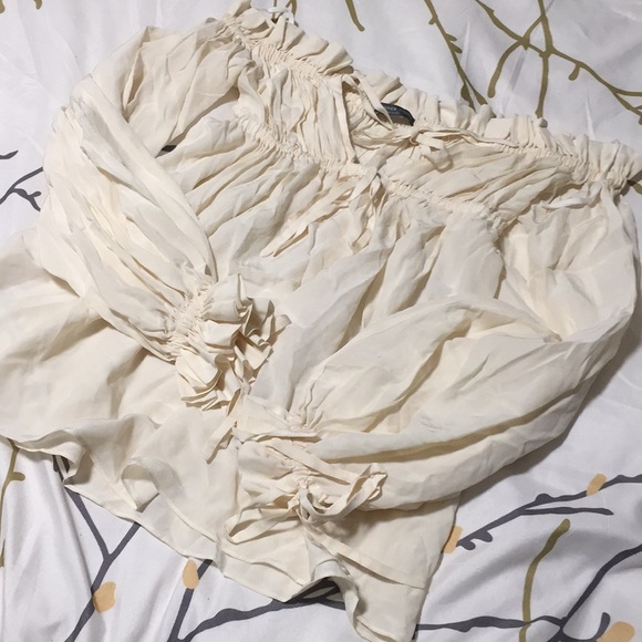 Alexander McQueen Silk Pheasant Blouse - Picture 2 of 5